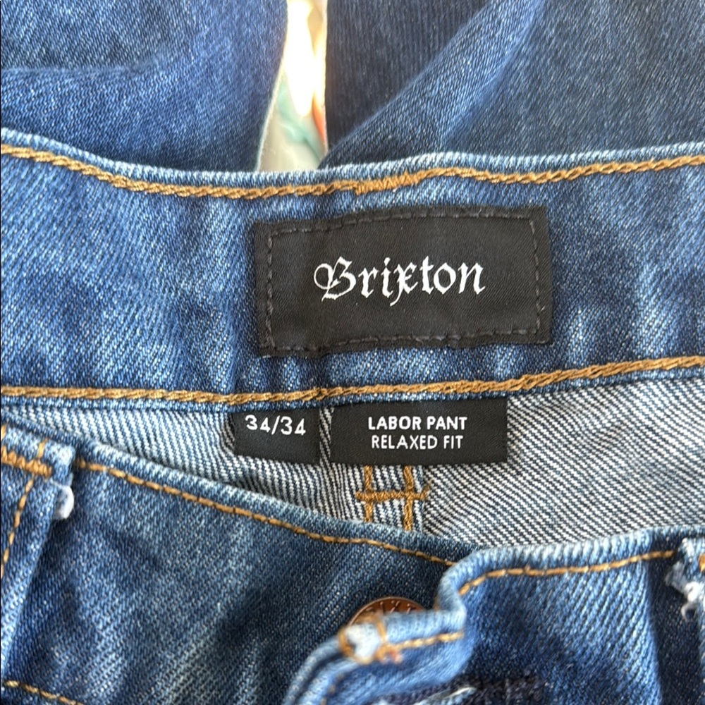 Brixton Blue Denim Relaxed Fit Jeans
